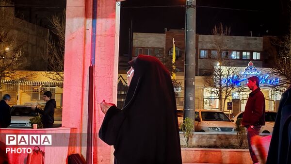 مراسم روضه خوانی وفات حضرت خدیجه (س) در مزار شهدای گمنام نیشابور 