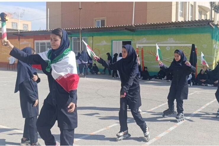 افتتاحیه المپیاد ورزشی درون مدرسه ای در دبیرستان مهر نیشابور