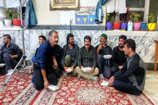 مراسم عزاداری شب تاسوعای حسینی در مسجد جامع شهر بار