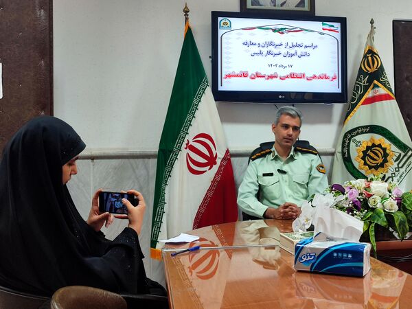 تجلیل از خبرنگاران پانا توسط فرماندهی انتظامی قائمشهر