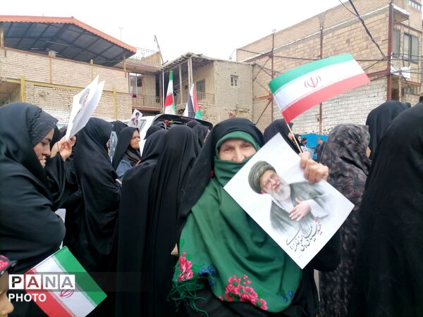 راهپیمایی روز جهانی قدس در شهر بار نیشابور