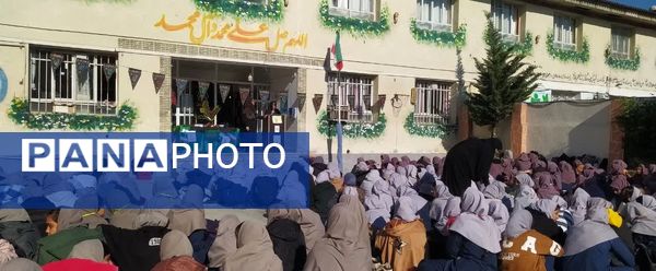 مراسم ایام فاطمیه در دبیرستان نجم قائمشهر