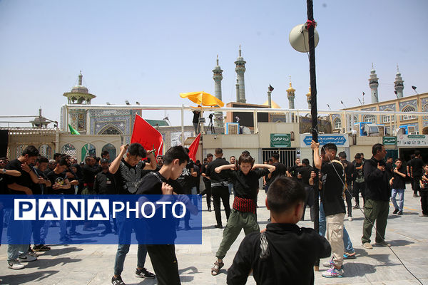 عزاداری تاسوعای حسینی(ع) در حرم حضرت معصومه(س)