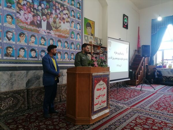 مراسم تکریم و معارفه فرمانده حوزه مقاومت بسیج شهر بار