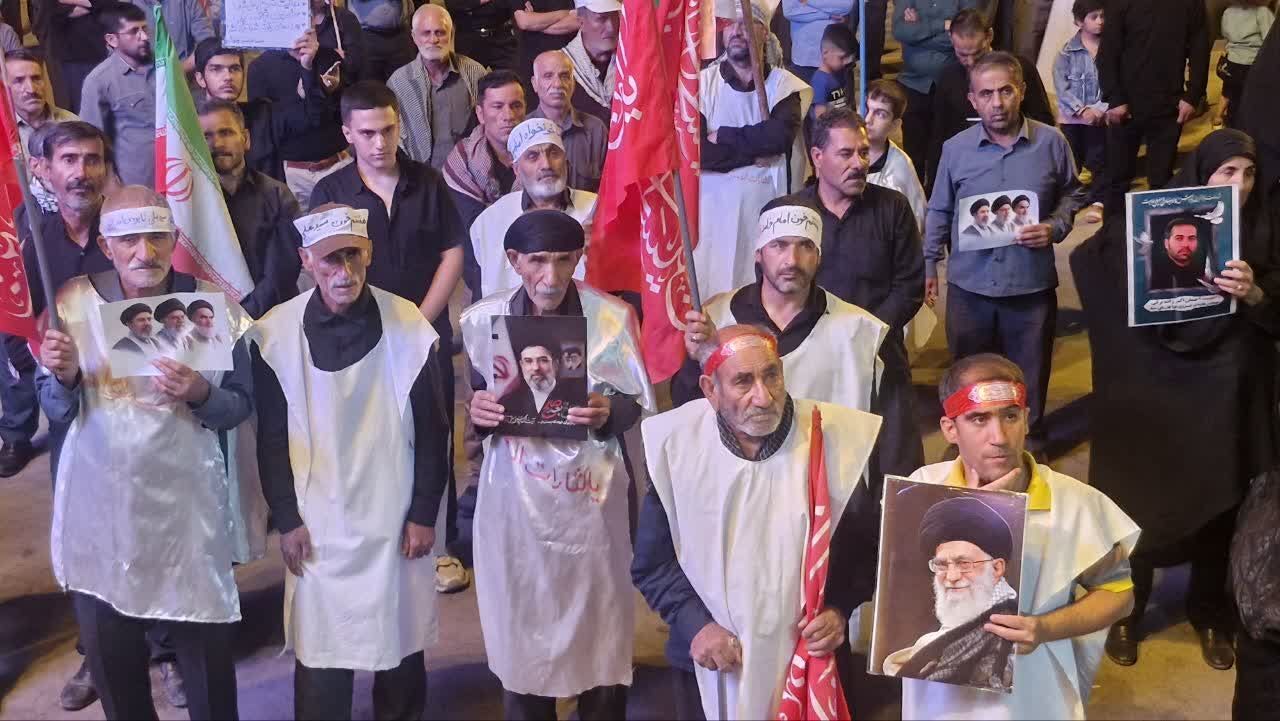 تجلی همبستگی مردم نورآباد در سی‌ و یکمین شب بیعت با رهبری