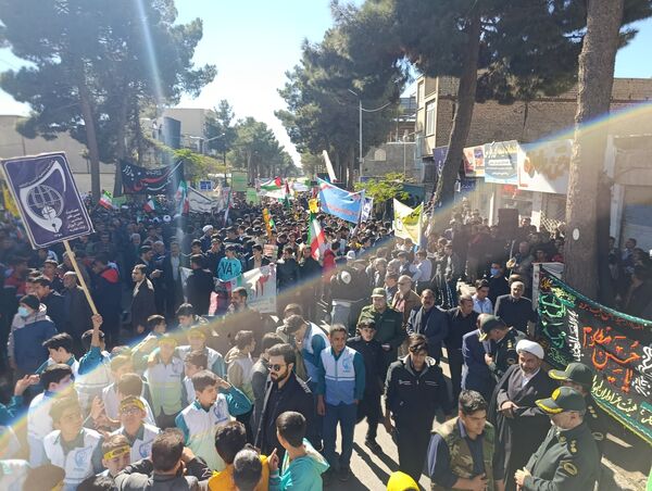فریاد استقلال و آزادی در طنین ۱۳ آبان در تربت حیدریه