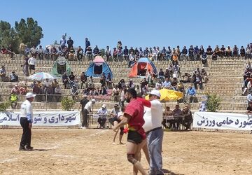 برگزاری مسابقات کشتی سنتی باچوخه در گود دوبرار بجنورد 
