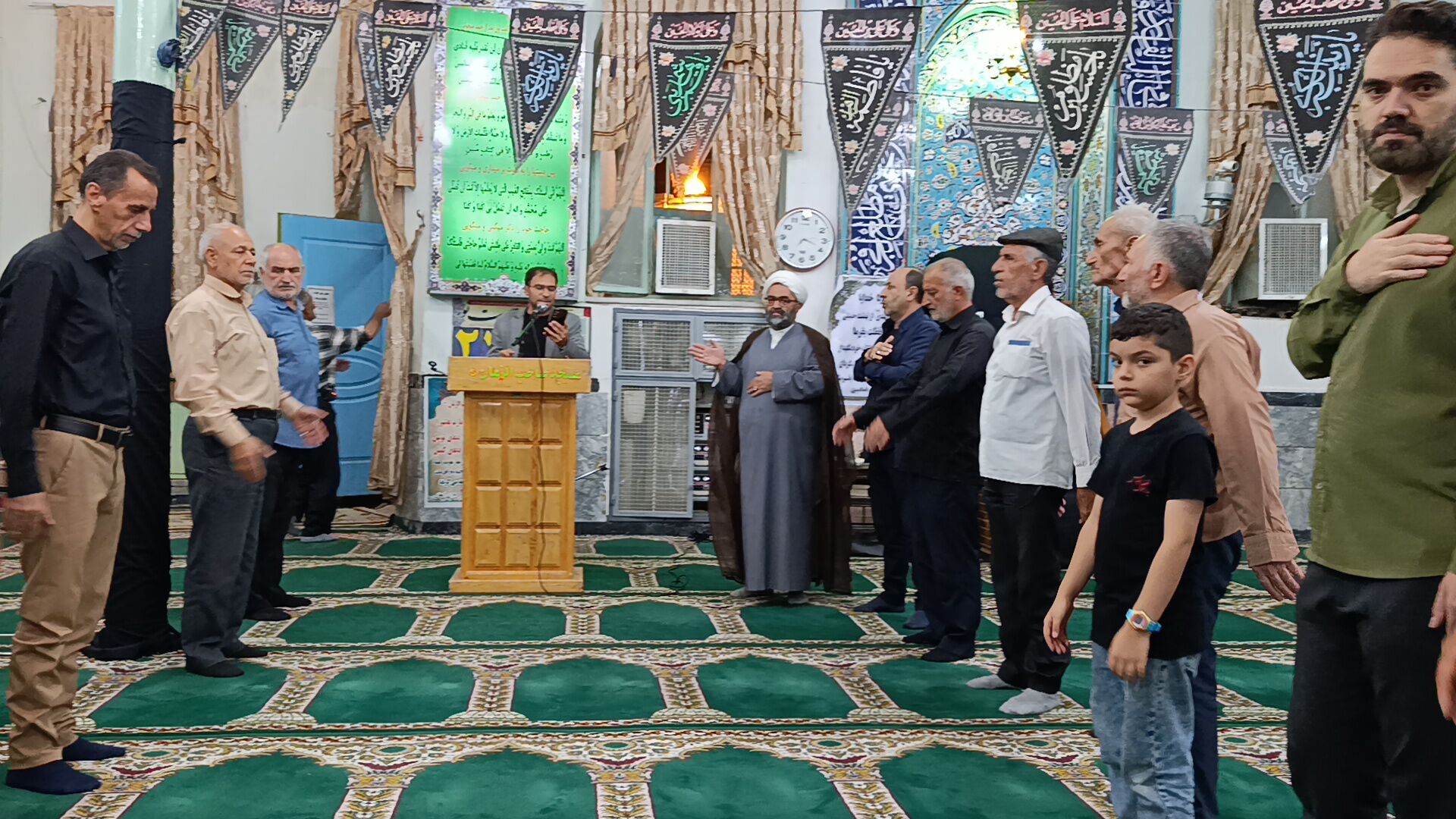 عزاداری سالروز شهادت امام حسن عسکری (ع) در مسجد صاحب‌الزمان آشخانه