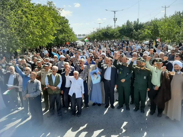 راهپیمایی مردم خراسان شمالی علیه جنایات رژیم صهیونسیتی 