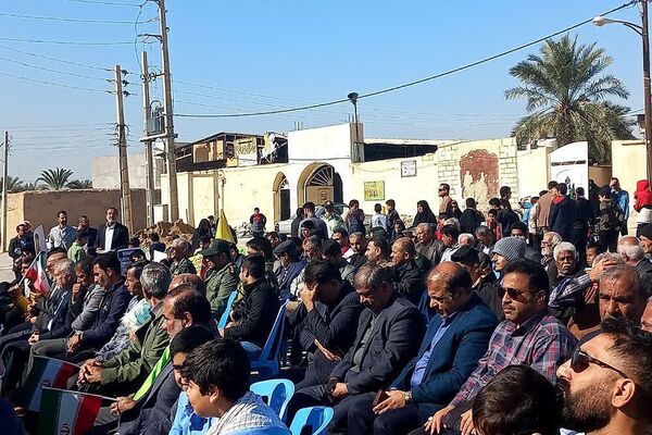 راهپیمایی 22 بهمن در سعدآباد