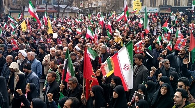 حضور حماسه ساز مردم غیور کرمانشاه در یوم الله روز قدس