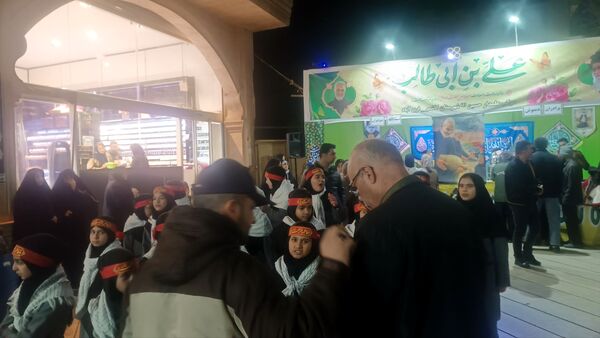 موکب های پذیرایی در جشن خیابانی مهر علوی کاشمر