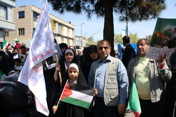اعلام همبستگی مردم قم با فلسطین در راهپیمایی روز جهانی قدس