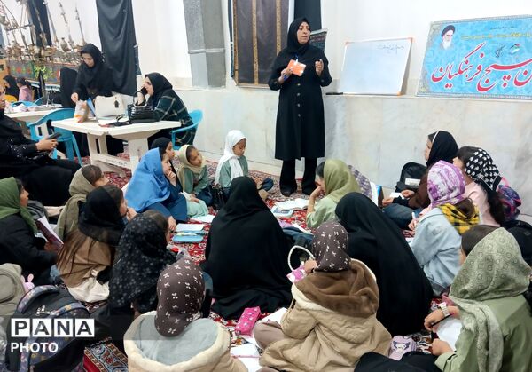 برپایی موکب آموزش در تکیه علی اصغری شهرستان خلیل آباد 