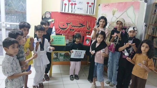 گردهمایی کودکان عاشورایی در کانون پرورش فکری کودکان و نوجوانان حاجی‌‌‌آباد 
