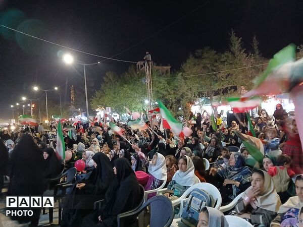 اجتماع بزرگ دختران جان فدای ایران به یاد دختران میناب 