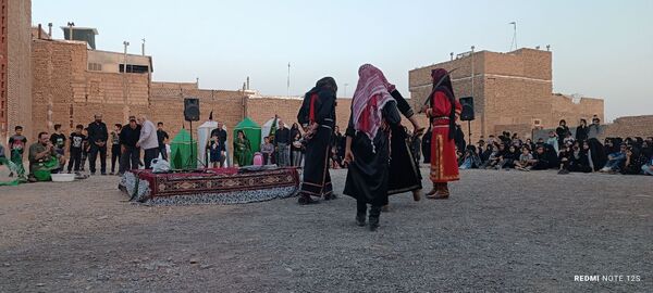 مراسم تعزیه‌خوانی در شهرستان خلیل‌آباد