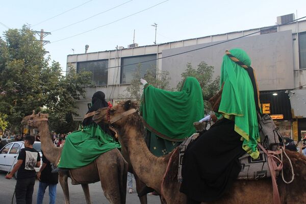 حرکت نمادین کاروان اسرای کربلا در فردیس