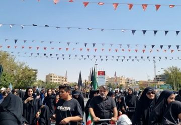 حضور پرشور و شور حسینی، جلوه‌ای از ارادت و ایثار مردم در گلستان شهدای اصفهان 