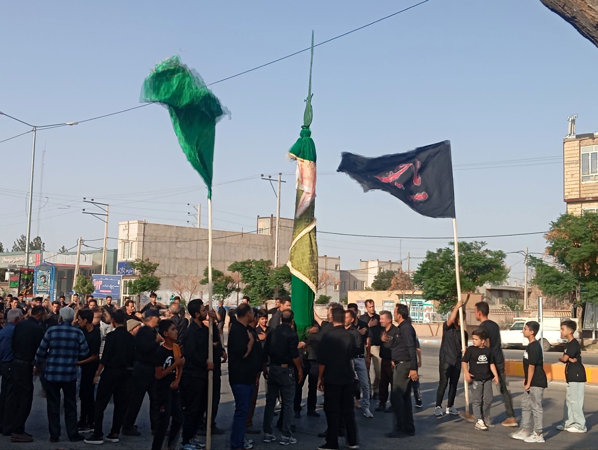 آیین زنجیر زنی در عصر تاسوعا در شهر عشق آباد