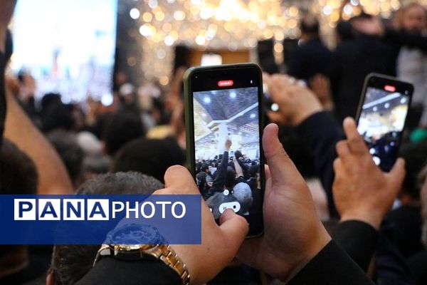 وداع با پیکر مطهر شهید حسین امیرعبدالهیان در شهرستان ری