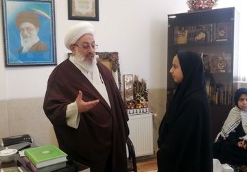 دیدار دانش آموزان تفت با امام جمعه شهرستان تفت 