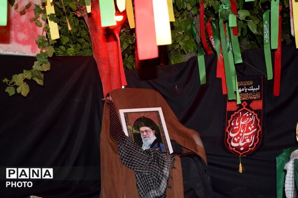 جلوه‌های خدمت‌رسانی فرهنگیان حاجی‌آباد در آیین وداع با «رهبر شهید»