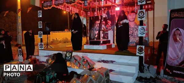طنین فریاد مظلومیت دردانه اباعبدالله(ع) در روستای نصیرائی میناب
