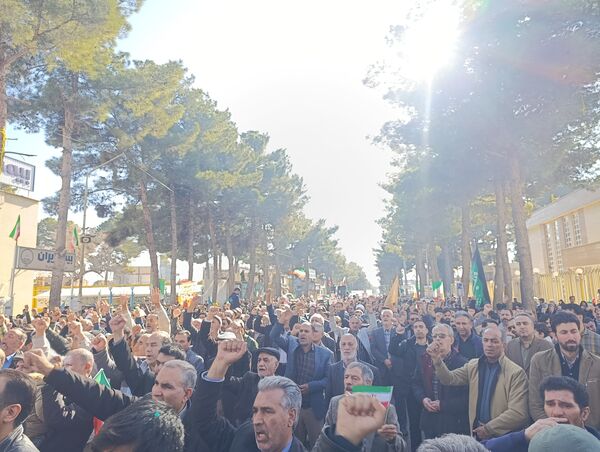 راهپیمایی در محکومیت تروریست های مسلح در تربت حیدریه