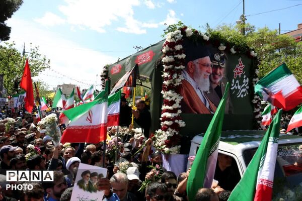 مراسم تشییع امیر سپهبد شهید سید عبدالرحیم موسوی در قم