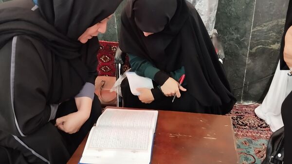 مسابقات قرآن حوزه بسیج ۵ نجمه در مسجد قائم مشهد