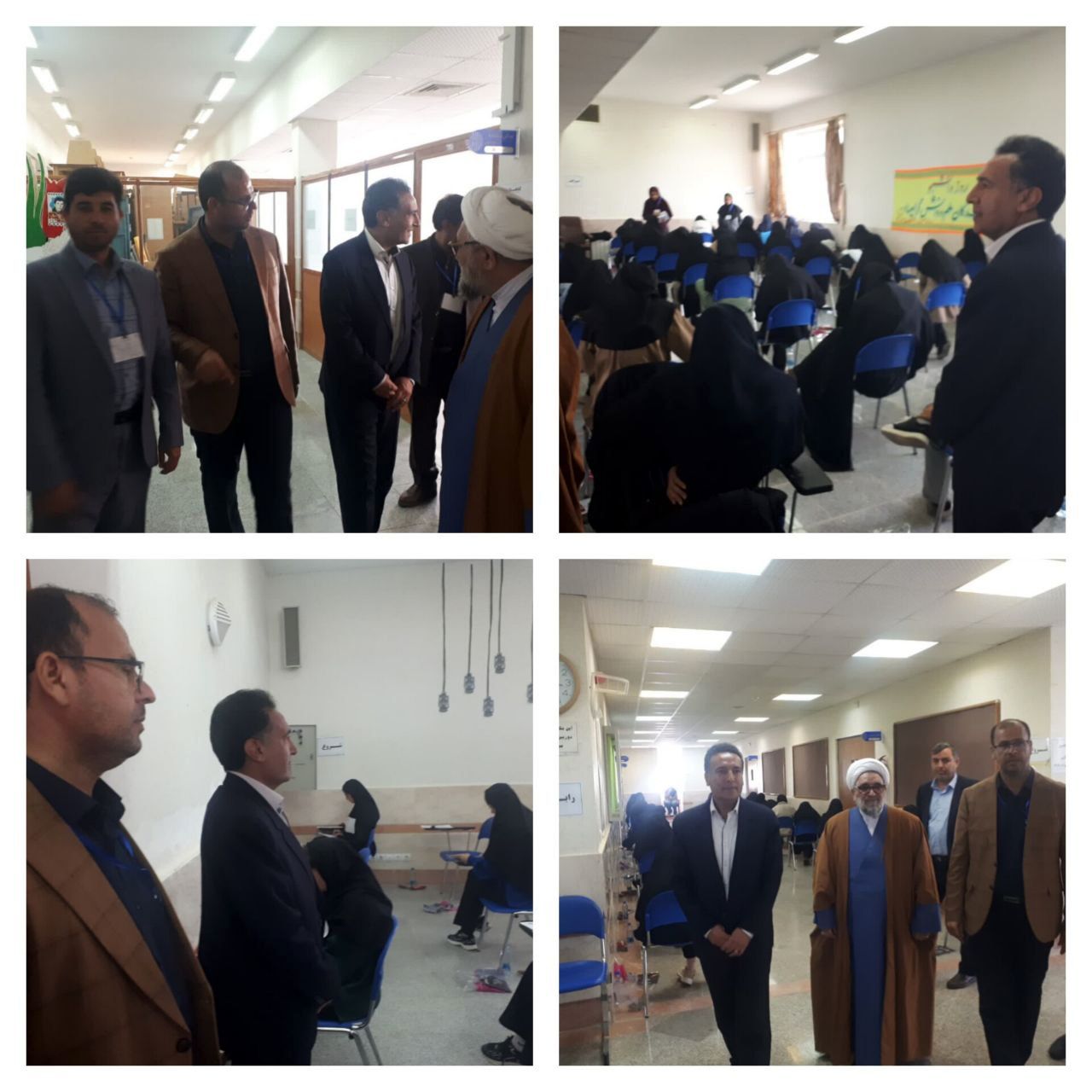 بازدید مسئولین شهرستان سملقان از روند برگزاری کنکور سراسری ۱۴۰۴ در این شهرستان