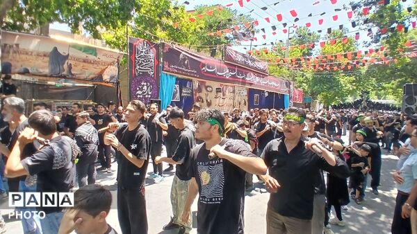 خیابان‌های تویسرکان میزبان دسته‌های عزاداری شد