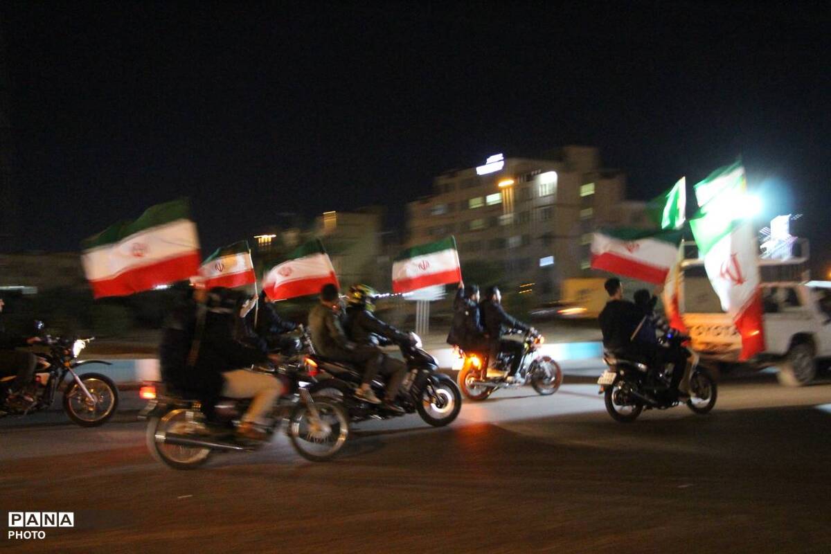 کاروان موتوری در محکومیت تجاوز رژیم خون خوار صهیونیستی به ایران