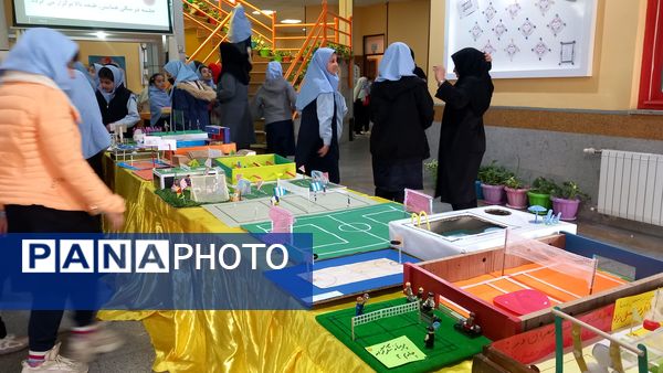 نمایشگاه دست‌سازه‌های دانش‌آموزان در هفته تربیت‌بدنی