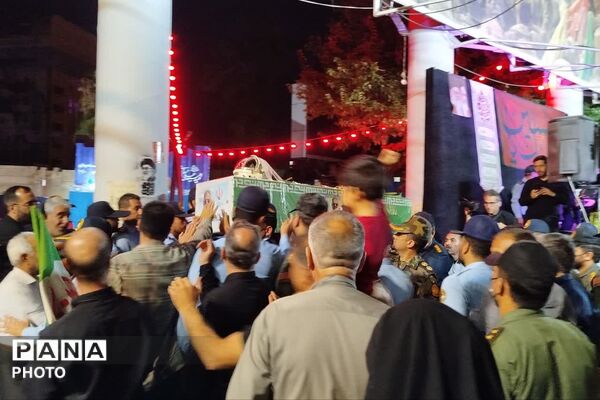 تشییع پیکر خلبان شهید مجید کاظمی در شیراز