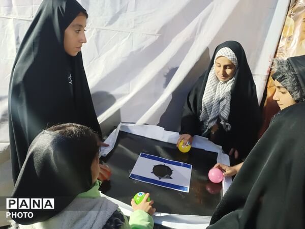 موکبِ کودک و نوجوانان در تجمعات شبانه شهر فارسان
