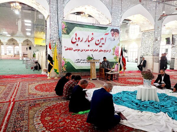 غبارروبی مزار امامزاده سید حمزه کاشمر 