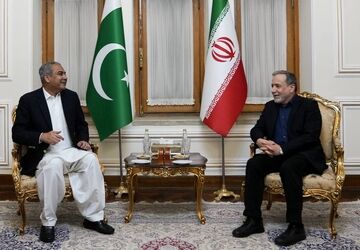 دیدار و گفت‌وگوی وزیر کشور پاکستان با عباس عراقچی