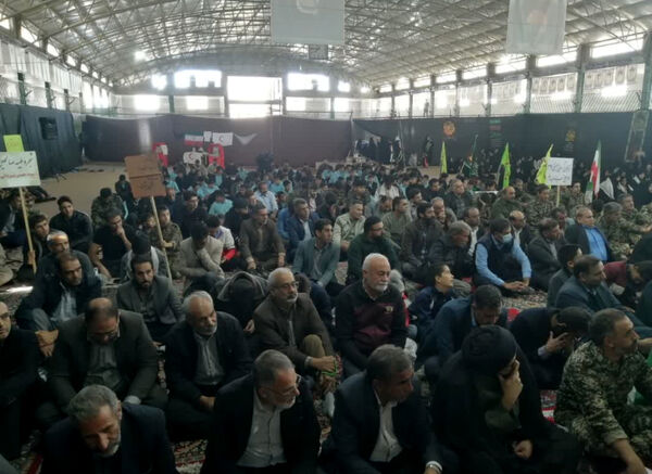 حضور پرشور دانش‌آموزان مدارس خاتم در رزمایش اقتدار بسیجیان