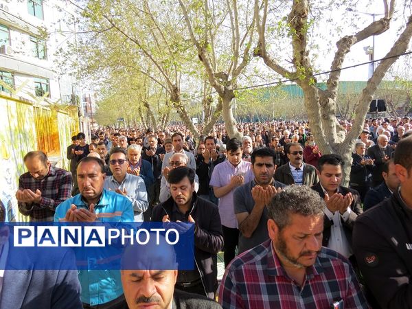 اقامه نماز عید فطر در شهرستان بجنورد 
