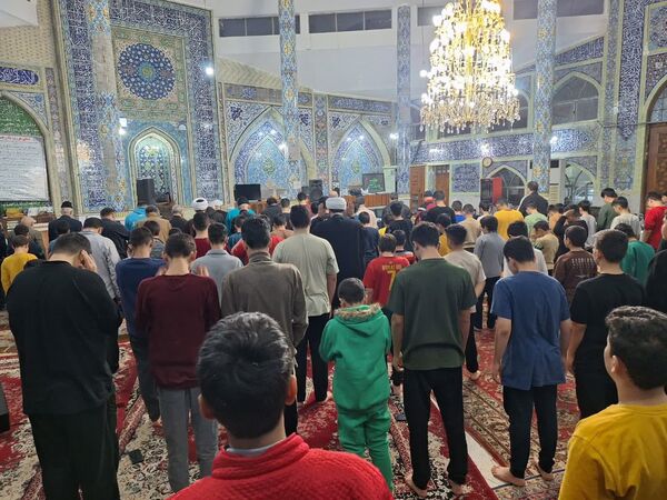 اعتکاف دانش‌آموزی در مسجد جامع قائمشهر