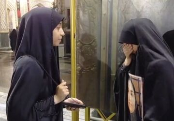 وداع با پیکر آقای شهید در مشهدالرضا(ع)