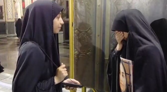 وداع با پیکر آقای شهید در مشهدالرضا(ع)