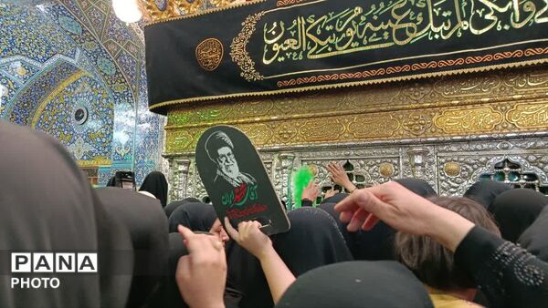 حضور گسترده مردم در جمکران و حرم مطهر برای بدرقه رهبر شهید