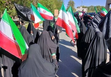 رژه شیردختران جان فدای ایران استان البرز