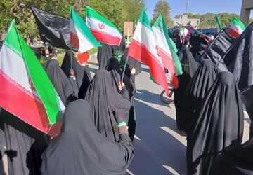 رژه شیردختران جان فدای ایران استان البرز