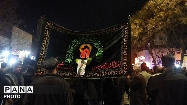 عزاداری شب نوزدهم در خیابان های نیشابور 