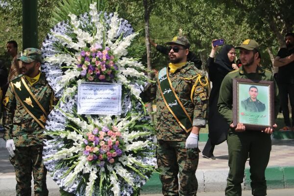 تشییع پیکر شهید محمد نعمتی سعیدآبادی در شهرستان بهارستان