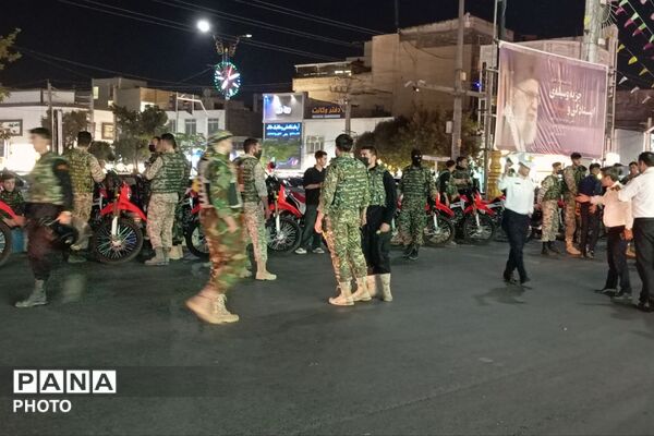 رزمایش «جان‌فدا» در خیابان مصلی رباط‌کریم